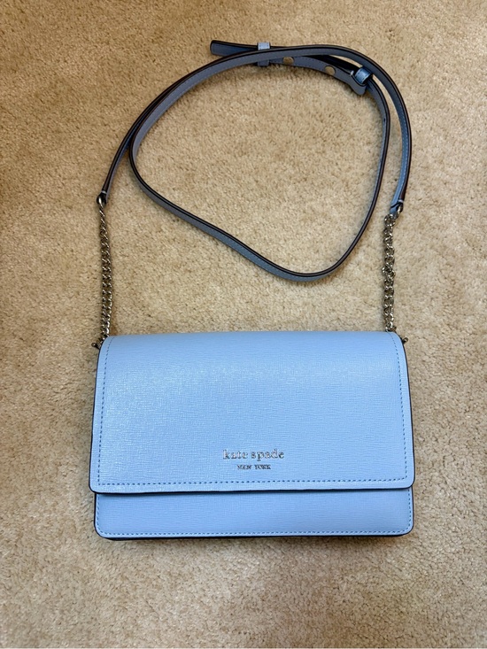 kate spade Handbags - kate spade Morgan Flap Chain Wallet in Powder Blue